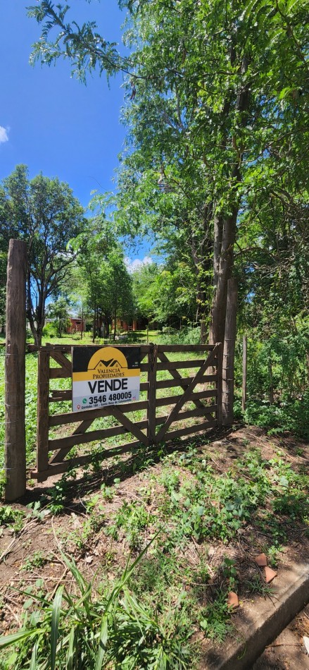 VENTA LOTE AMPLIO CERCADO CON ARBOLEDA EXCELENTE UBICACION SANTA MONICA CALAMUCHITA