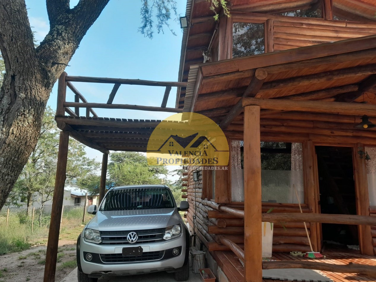 VENTA CABAÑA DE TRONCOS CALAMUCHITA