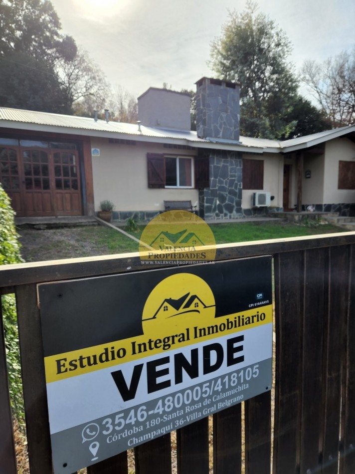 Hermosa casa en Villa Gral Belgrano zona residencial 5 ambientes