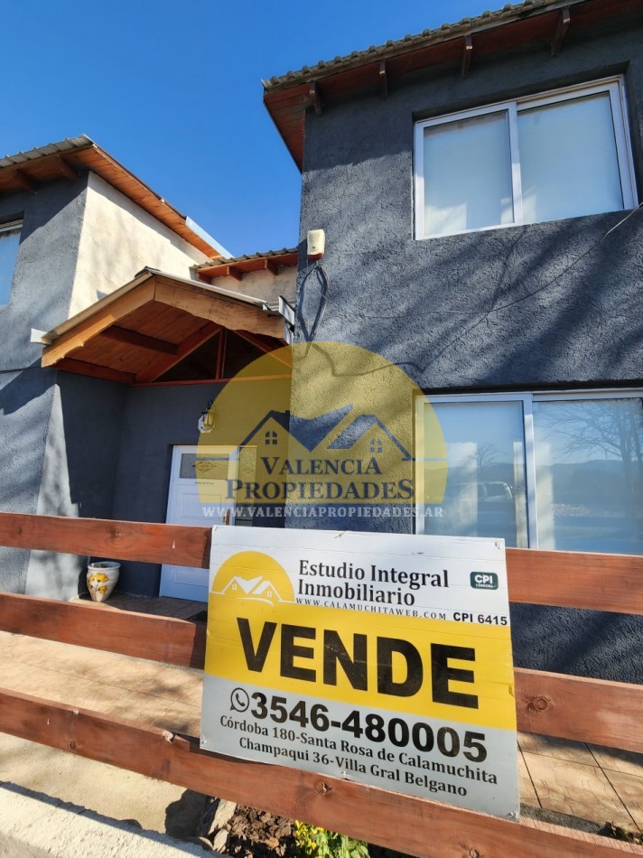 *RETASADA* VENTA CASA CON PISCINA MAS CABAÑA A MTS RIO SANTA ROSA DE CALAMUCHITA